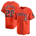 Men's Houston Astros ＃20 Cesar Geronimo Orange Limited Alternate Jersey