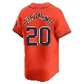 Men's Houston Astros ＃20 Cesar Geronimo Orange Limited Alternate Jersey