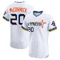 Men's Houston Astros ＃20 Chas McCormick White Elite 2025 City Connect Jersey