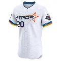 Men's Houston Astros ＃20 Chas McCormick White Elite 2025 City Connect Jersey