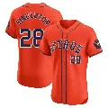 Men's Houston Astros ＃28 Jon Singleton Orange Elite Alternate Vapor Premier Jersey