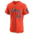 Men's Houston Astros ＃28 Jon Singleton Orange Elite Alternate Vapor Premier Jersey