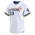 Men's Houston Astros ＃33 Mike Scott White Limited 2025 City Connect Jersey