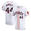 Men's Houston Astros ＃44 Roy Oswalt White Elite Home Jersey