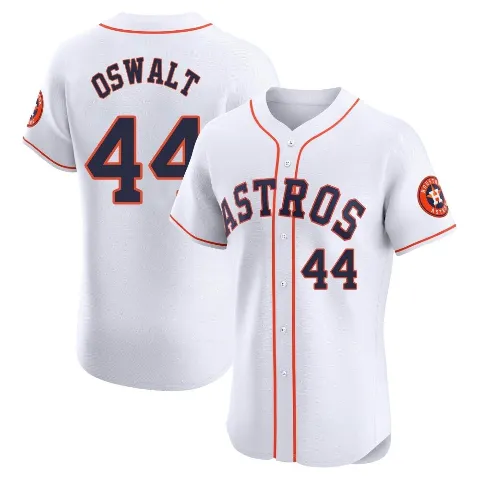 Men's Houston Astros ＃44 Roy Oswalt White Elite Home Jersey