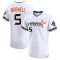 Men's Houston Astros ＃5 Jeff Bagwell White Elite 2025 City Connect Jersey