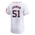 Men's Houston Astros ＃51 Randy Johnson White Elite Home Jersey