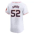 Men's Houston Astros ＃52 Bryan Abreu White Elite Home Jersey
