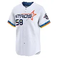 Men's Houston Astros ＃58 Hunter Brown White Limited 2025 City Connect Jersey