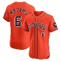 Men's Houston Astros ＃6 Jake Meyers Orange Elite Alternate Vapor Premier Jersey