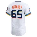 Men's Houston Astros ＃65 Jose Urquidy White Elite 2025 City Connect Jersey