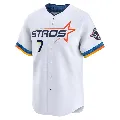 Men's Houston Astros ＃7 Craig Biggio White Limited 2025 City Connect Jersey
