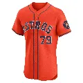 Men's Houston Astros ＃79 Jose Abreu Orange Elite Alternate Vapor Premier Jersey