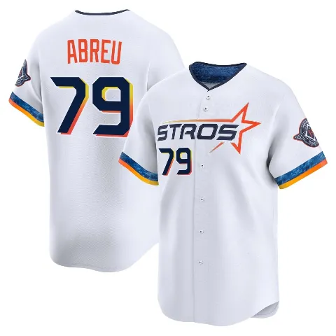 Men's Houston Astros ＃79 Jose Abreu White Limited 2025 City Connect Jersey