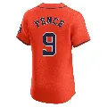Men's Houston Astros ＃9 Hunter Pence Orange Elite Alternate Vapor Premier Jersey