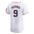 Men's Houston Astros ＃9 Zach Dezenzo White Elite Home Jersey