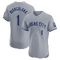 Men's Kansas City Royals ＃1 Buddy Biancalana Gray Elite Road Jersey