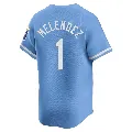 Men's Kansas City Royals ＃1 MJ Melendez Light Blue Limited Alternate Jersey