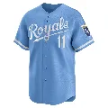 Men's Kansas City Royals ＃11 Bubba Starling Light Blue Limited Alternate Jersey