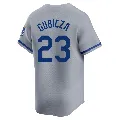 Men's Kansas City Royals ＃23 Mark Gubicza Gray Limited Away Jersey