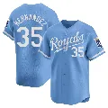 Men's Kansas City Royals ＃35 Diego Hernandez Light Blue Limited Alternate Jersey