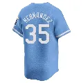 Men's Kansas City Royals ＃35 Diego Hernandez Light Blue Limited Alternate Jersey