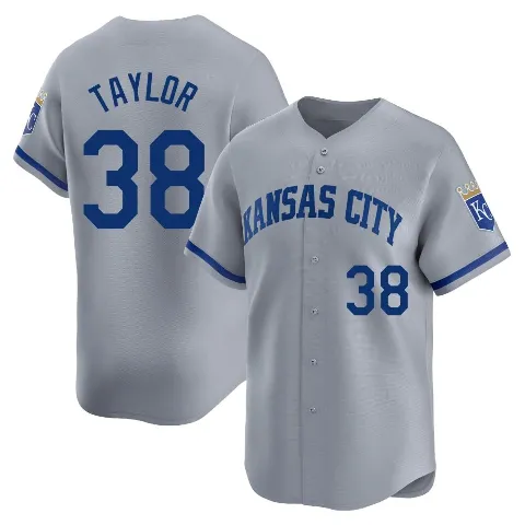 Men's Kansas City Royals ＃38 Josh Taylor Gray Limited Away Jersey