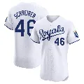 Men's Kansas City Royals ＃46 John Schreiber White Elite Home Jersey