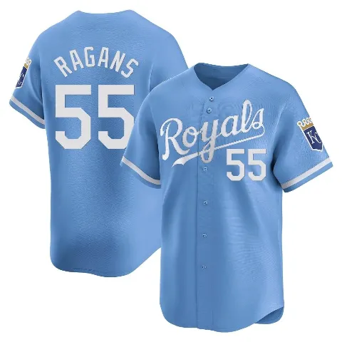 Men's Kansas City Royals ＃55 Cole Ragans Light Blue Limited Alternate Jersey