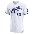 Men's Kansas City Royals ＃65 Matt Sauer White Elite Home Jersey