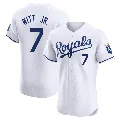 Men's Kansas City Royals ＃7 Bobby Witt Jr. White Elite Home Jersey