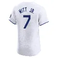 Men's Kansas City Royals ＃7 Bobby Witt Jr. White Elite Home Jersey