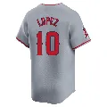 Men's Los Angeles Angels ＃10 Jack Lopez Gray Limited Away Jersey