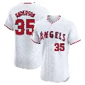 Men's Los Angeles Angels ＃35 Ian Anderson White Elite Home Jersey