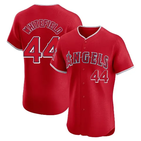 Men's Los Angeles Angels ＃44 Aaron Whitefield Red Elite Alternate Jersey