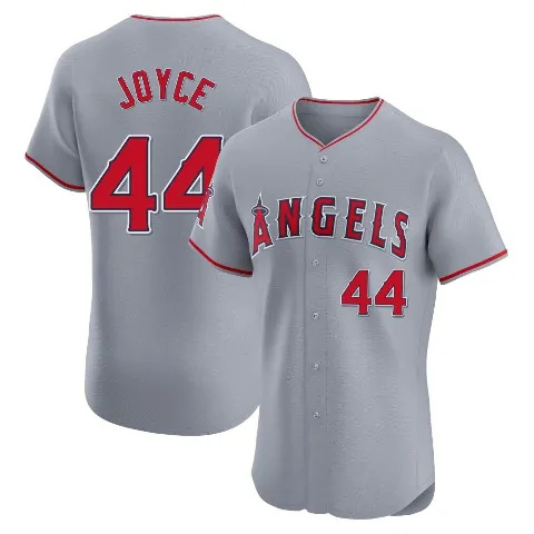 Men's Los Angeles Angels ＃44 Ben Joyce Gray Elite Road Jersey