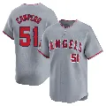 Men's Los Angeles Angels ＃51 Gustavo Campero Gray Limited Away Jersey