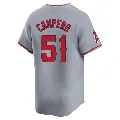 Men's Los Angeles Angels ＃51 Gustavo Campero Gray Limited Away Jersey