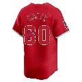 Men's Los Angeles Angels ＃60 Andrew Wantz Red Limited Alternate Jersey