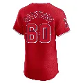 Men's Los Angeles Angels ＃60 Jack Dashwood Red Elite Alternate Jersey