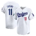 Men's Los Angeles Dodgers ＃11 Roki Sasaki White Limited 2024 World Tour Seoul Series Home Jersey