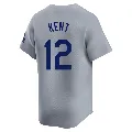 Men's Los Angeles Dodgers ＃12 Jeff Kent Gray Limited Away Jersey