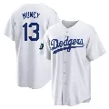 Men's Los Angeles Dodgers ＃13 Max Muncy White Replica 2024 World Tour Seoul Series Home Jersey
