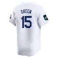 Men's Los Angeles Dodgers ＃15 Shawn Green White Limited 2024 World Tour Seoul Series Home Jersey