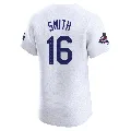 Men's Los Angeles Dodgers ＃16 Will Smith White Elite Home World Series Champions Jersey