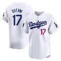 Men's Los Angeles Dodgers ＃17 Shohei Ohtani White Limited 2024 World Tour Seoul Series Home Jersey