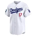 Men's Los Angeles Dodgers ＃17 Shohei Ohtani White Limited 2024 World Tour Seoul Series Home Jersey