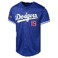 Men's Los Angeles Dodgers ＃19 Jim Gilliam Royal Limited Alternate World Series Champions Jersey