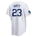 Men's Los Angeles Dodgers ＃23 Danny Duffy White Replica 2024 World Tour Seoul Series Home Jersey