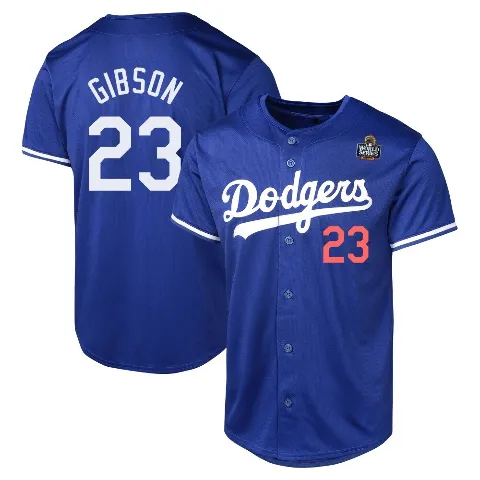 Men's Los Angeles Dodgers ＃23 Kirk Gibson Royal Limited Alternate 2024 World Series Jersey